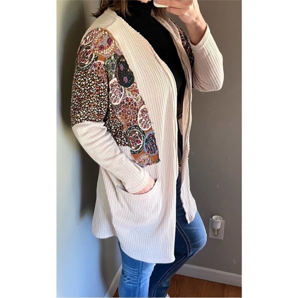 UMGEE waffle knit long cardigan size medium - Picture 7 of 13